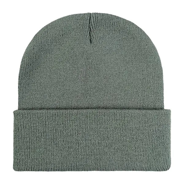 Classic Ribbed Cuffed Beanie with Custom Logo - 100% Acrylic