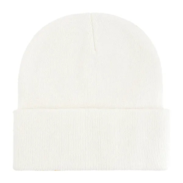 Classic Ribbed Cuffed Beanie with Custom Logo - 100% Acrylic
