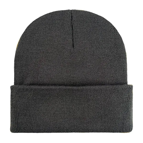 Classic Ribbed Cuffed Beanie with Custom Logo - 100% Acrylic