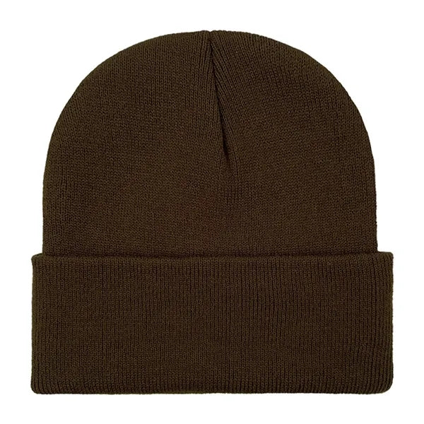Classic Ribbed Cuffed Beanie with Custom Logo - 100% Acrylic