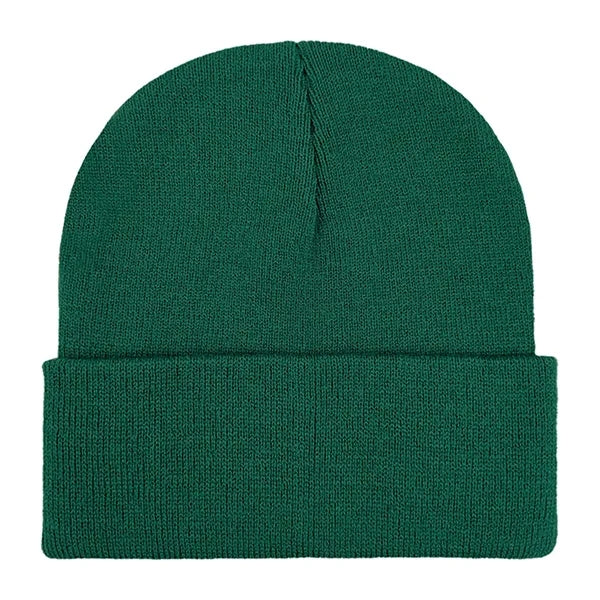 Classic Ribbed Cuffed Beanie with Custom Logo - 100% Acrylic