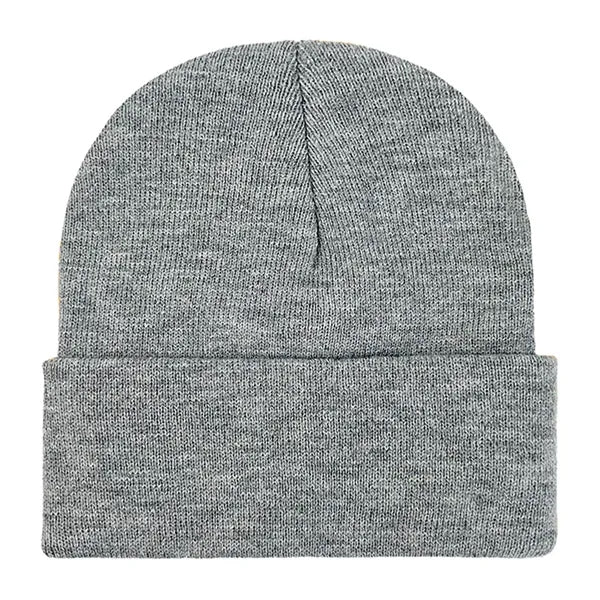Classic Ribbed Cuffed Beanie with Custom Logo - 100% Acrylic