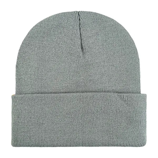 Classic Ribbed Cuffed Beanie with Custom Logo - 100% Acrylic