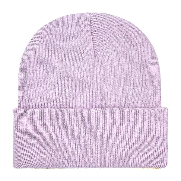 Classic Ribbed Cuffed Beanie with Custom Logo - 100% Acrylic