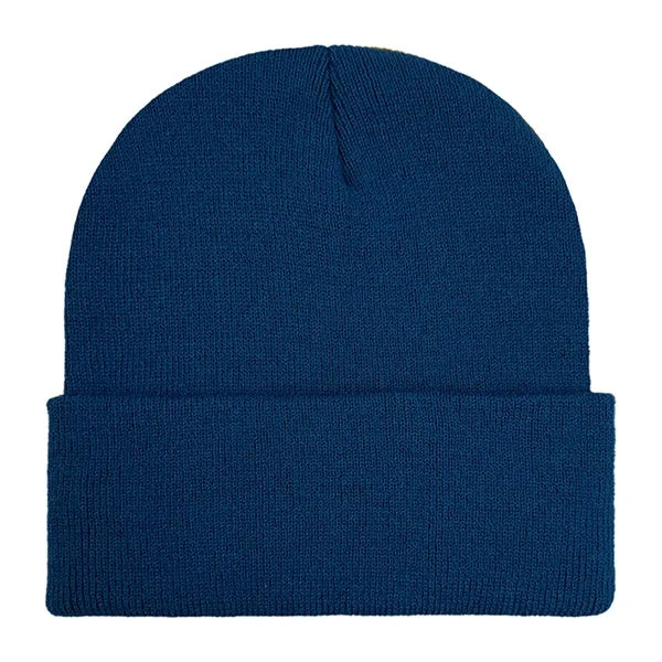 Classic Ribbed Cuffed Beanie with Custom Logo - 100% Acrylic