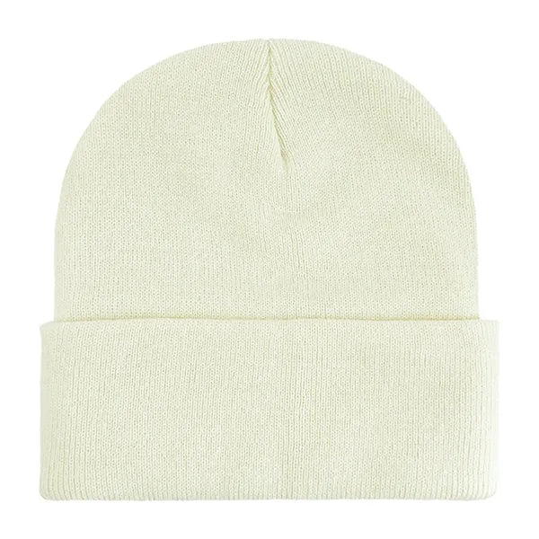 Classic Ribbed Cuffed Beanie with Custom Logo - 100% Acrylic