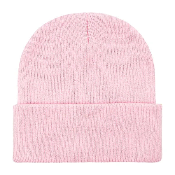 Classic Ribbed Cuffed Beanie with Custom Logo - 100% Acrylic