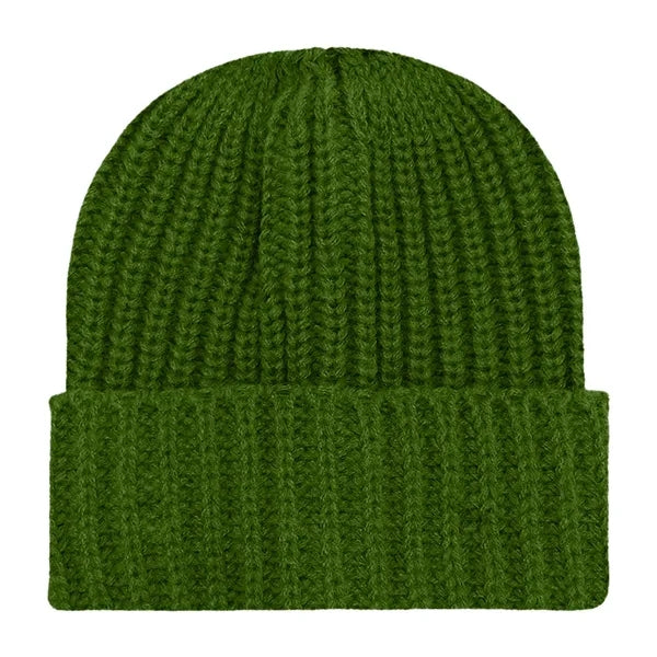 Chunky Ribbed Cuffed Beanie with Custom Logo - 100% Acrylic