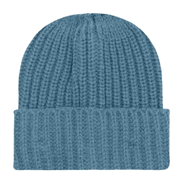 Chunky Ribbed Cuffed Beanie with Custom Logo - 100% Acrylic