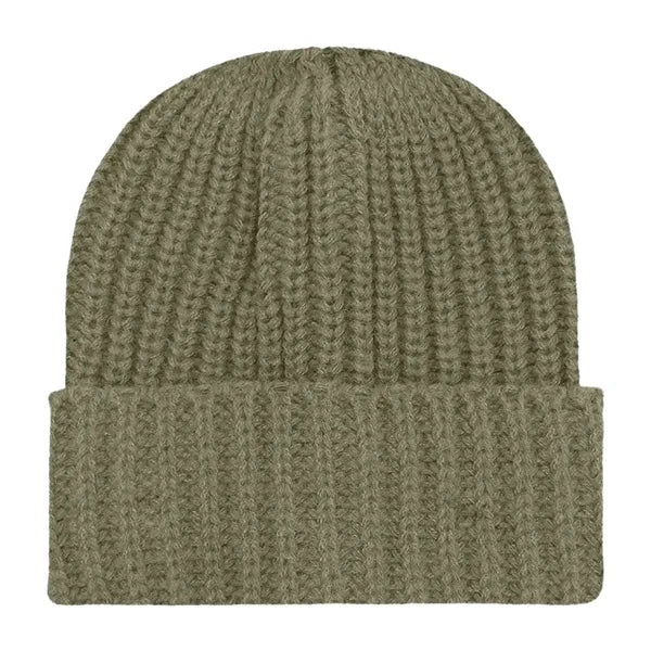 Chunky Ribbed Cuffed Beanie with Custom Logo - 100% Acrylic