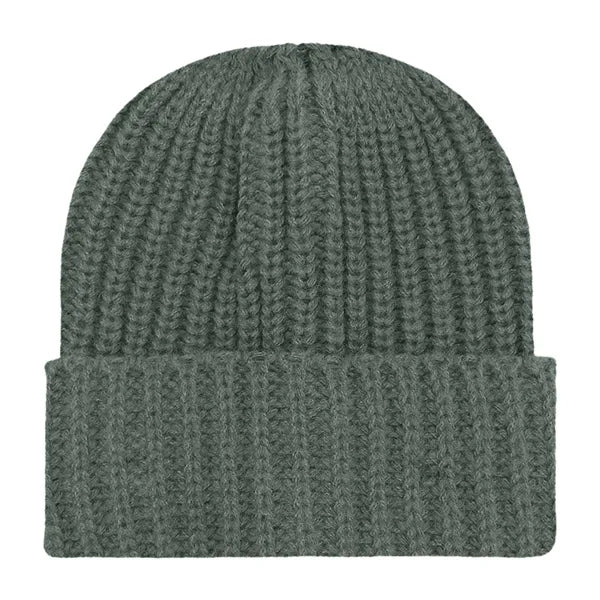 Chunky Ribbed Cuffed Beanie with Custom Logo - 100% Acrylic