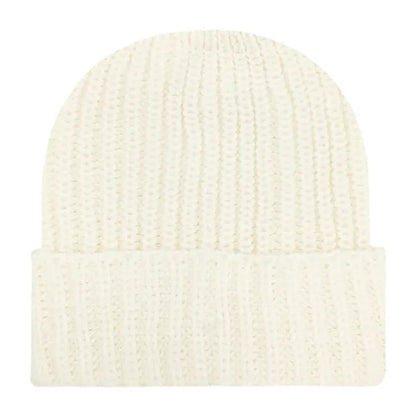 Chunky Ribbed Cuffed Beanie with Custom Logo - 100% Acrylic