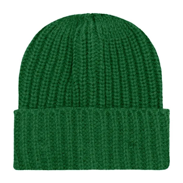 Chunky Ribbed Cuffed Beanie with Custom Logo - 100% Acrylic