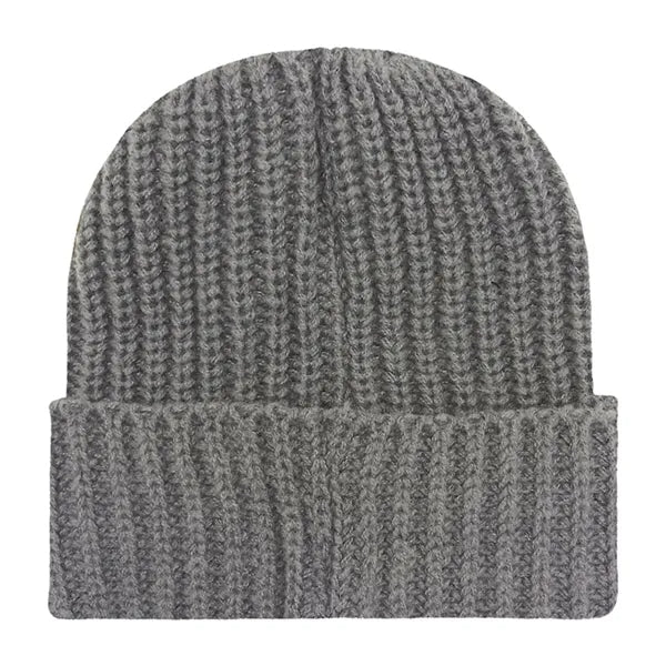 Chunky Ribbed Cuffed Beanie with Custom Logo - 100% Acrylic