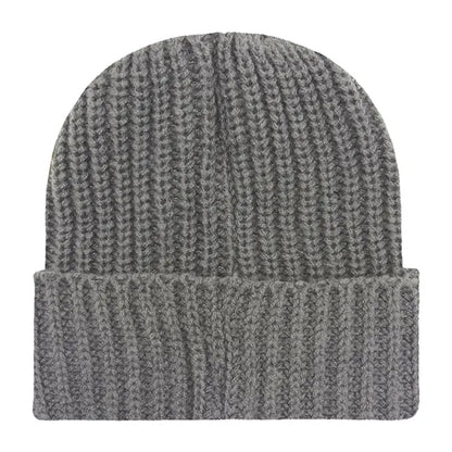 Chunky Ribbed Cuffed Beanie with Custom Logo - 100% Acrylic