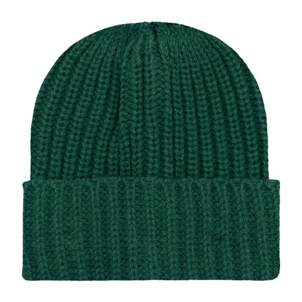 Chunky Ribbed Cuffed Beanie with Custom Logo - 100% Acrylic