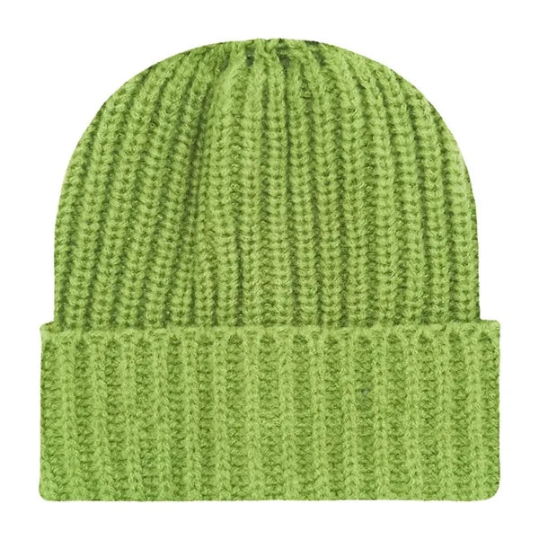 Chunky Ribbed Cuffed Beanie with Custom Logo - 100% Acrylic