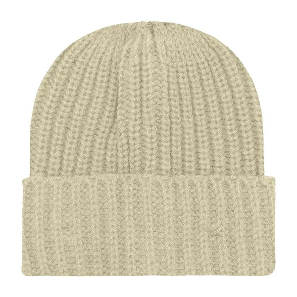 Chunky Ribbed Cuffed Beanie with Custom Logo - 100% Acrylic