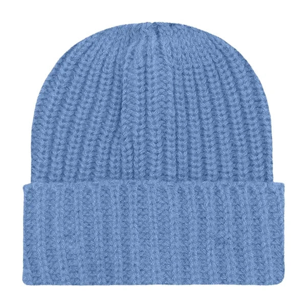 Chunky Ribbed Cuffed Beanie with Custom Logo - 100% Acrylic