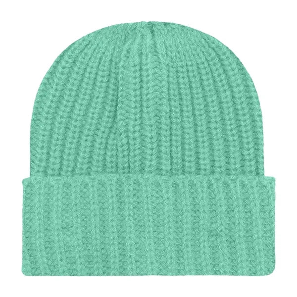 Chunky Ribbed Cuffed Beanie with Custom Logo - 100% Acrylic