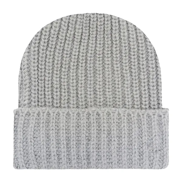 Chunky Ribbed Cuffed Beanie with Custom Logo - 100% Acrylic