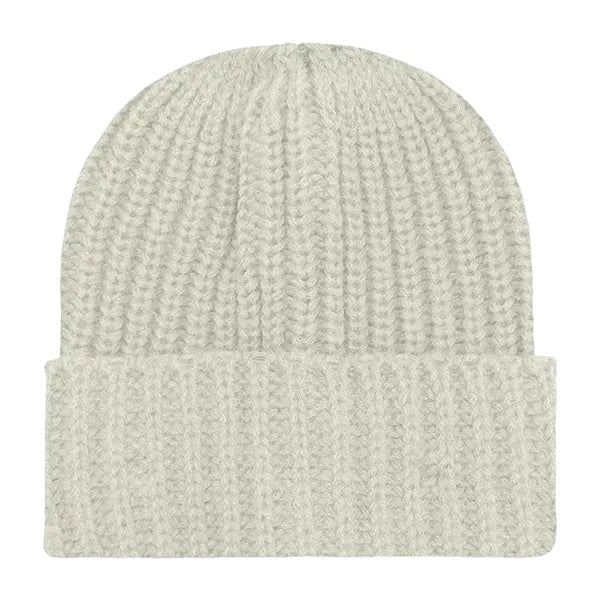 Chunky Ribbed Cuffed Beanie with Custom Logo - 100% Acrylic