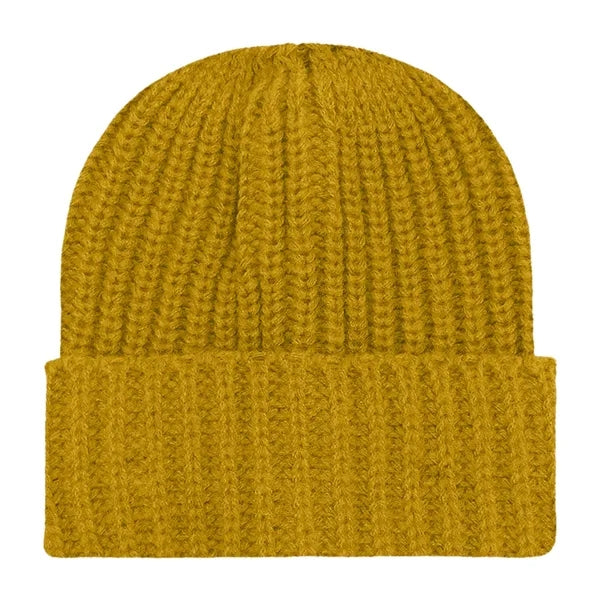 Chunky Ribbed Cuffed Beanie with Custom Logo - 100% Acrylic