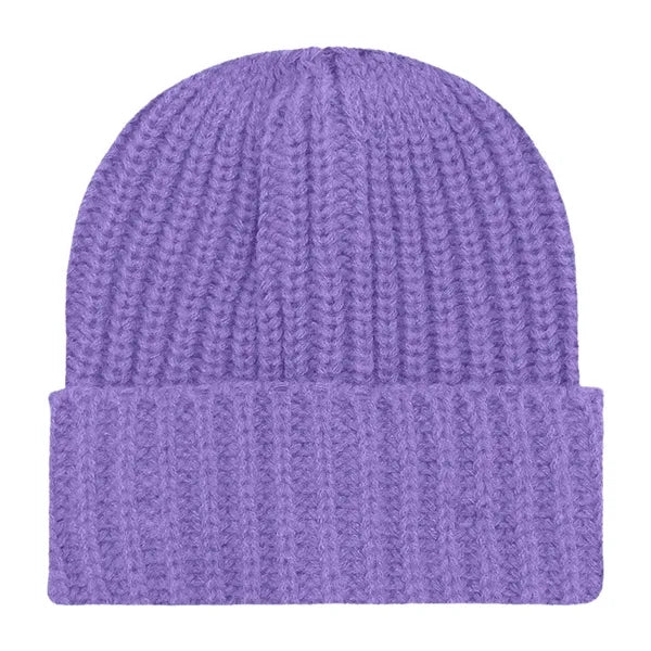 Chunky Ribbed Cuffed Beanie with Custom Logo - 100% Acrylic