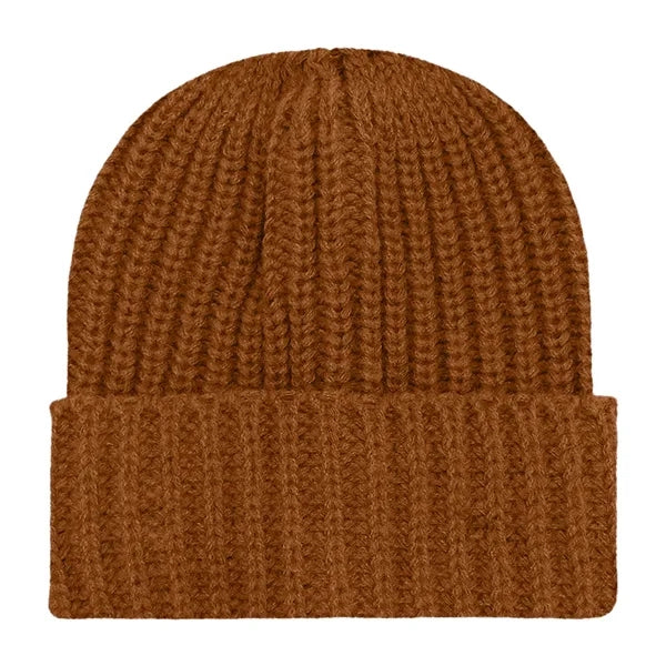 Chunky Ribbed Cuffed Beanie with Custom Logo - 100% Acrylic