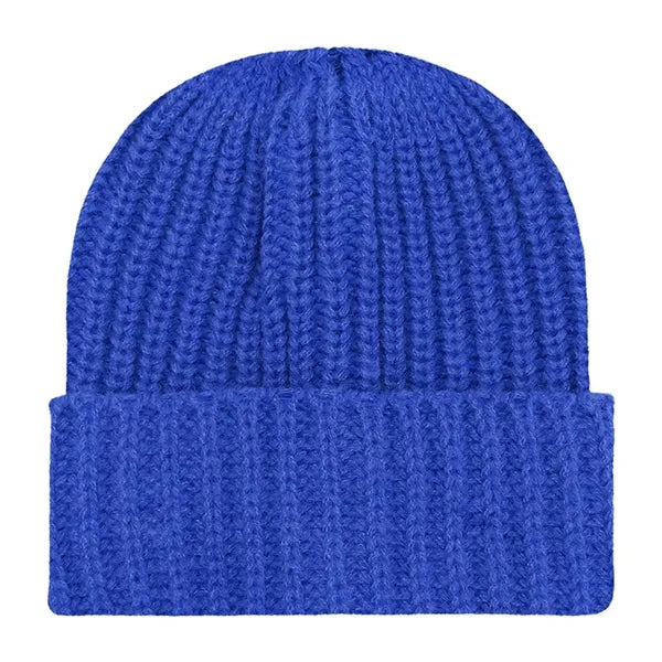 Chunky Ribbed Cuffed Beanie with Custom Logo - 100% Acrylic