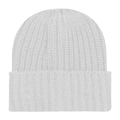 Chunky Ribbed Cuffed Beanie with Custom Logo - 100% Acrylic