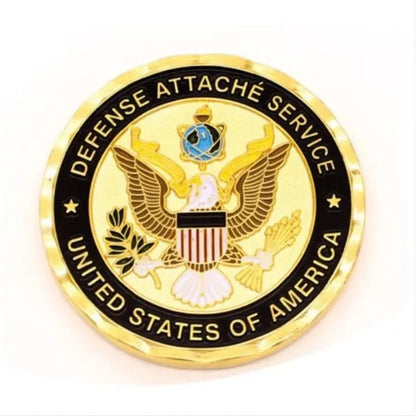 Zinc Alloy Challenge Coin with Shiny Plating Finishes - Die