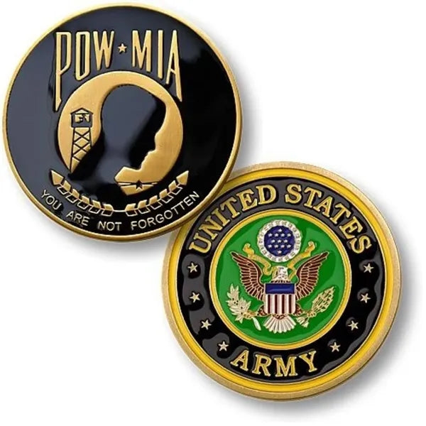 Zinc Alloy Challenge Coin with Shiny Plating Finishes - Die