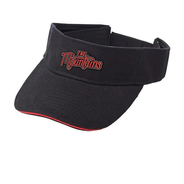 Solid Color Brushed Cotton Visor with Sweatband