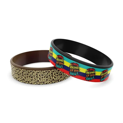 PVC Snap On Bracelet -  9"x 0.7"x 0.075"