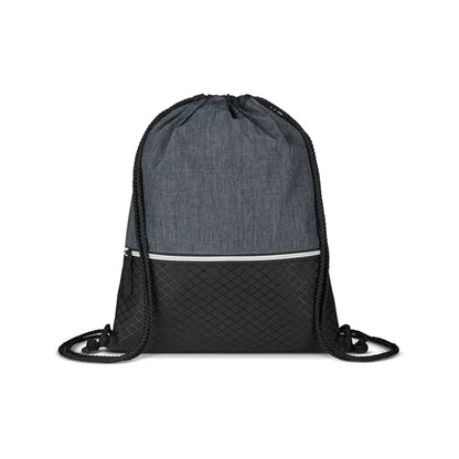 Crosshatch Heather Drawstring Backpack