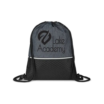 Crosshatch Heather Drawstring Backpack