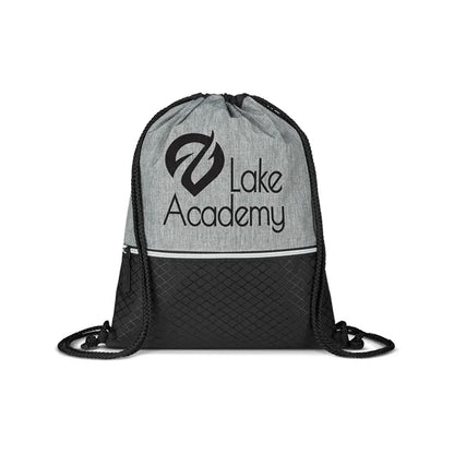 Crosshatch Heather Drawstring Backpack