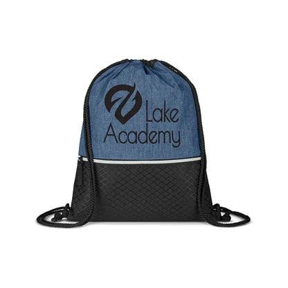 Crosshatch Heather Drawstring Backpack