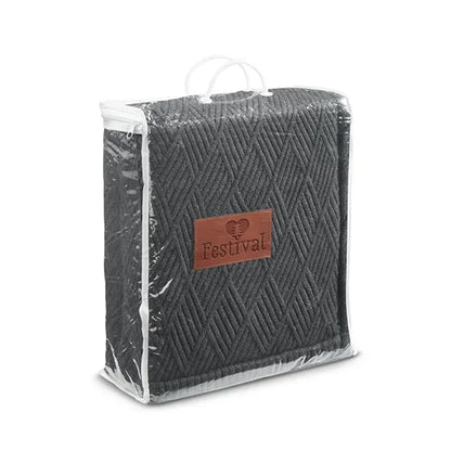 Leeman Trellis Knit Blanket