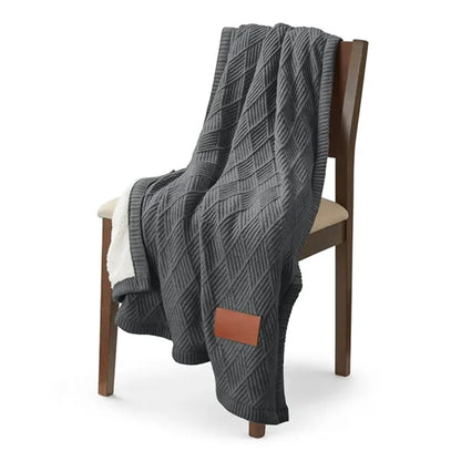 Leeman Trellis Knit Blanket