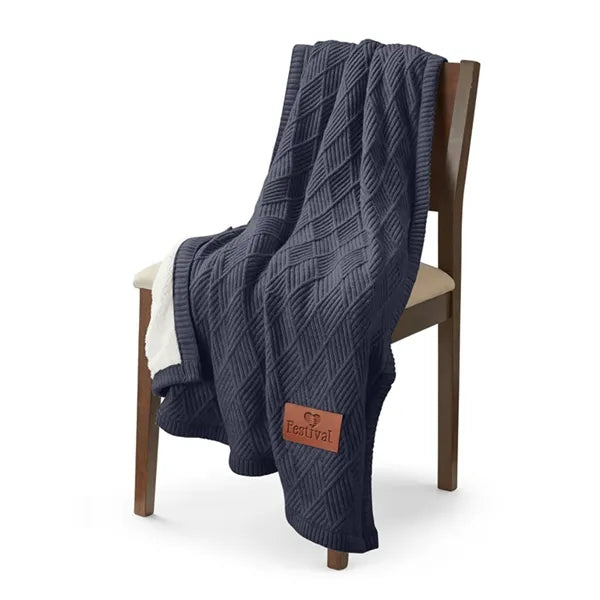 Leeman Trellis Knit Blanket