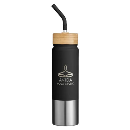 econscious Playa 24 oz Stainless Steel Tumbler With Bambo...