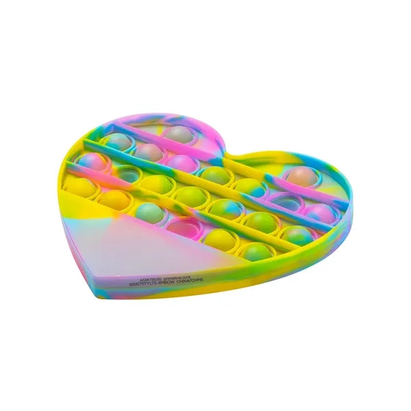 Push Pop Bubble Heart Shape Fidget Sensory Toy