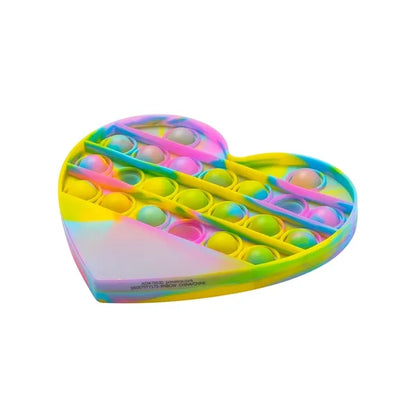 Push Pop Bubble Heart Shape Fidget Sensory Toy