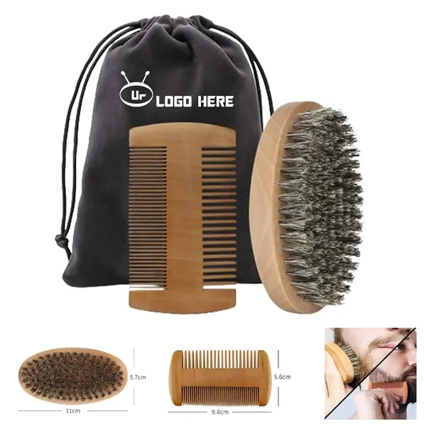 Mustache Brush And Comb Kit