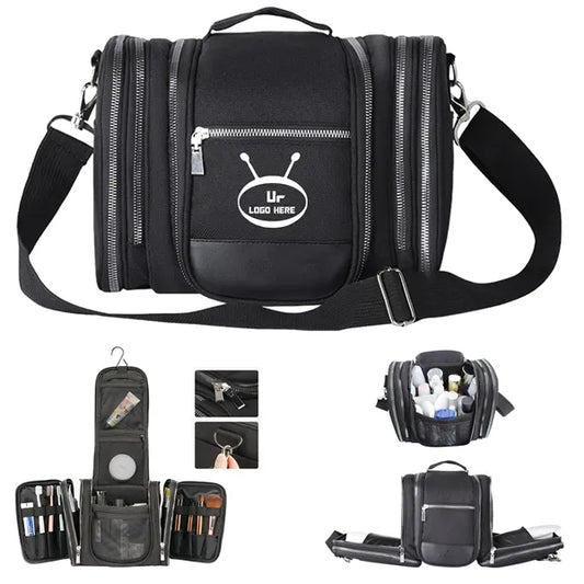 Foldable Cosmetic Bag With Shoulder Strap
