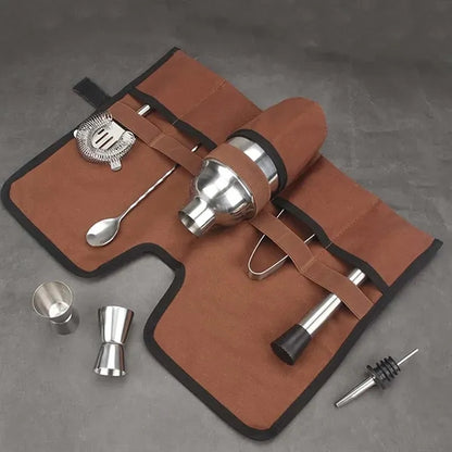Camping bar portable canvas organizer bartender kit bag