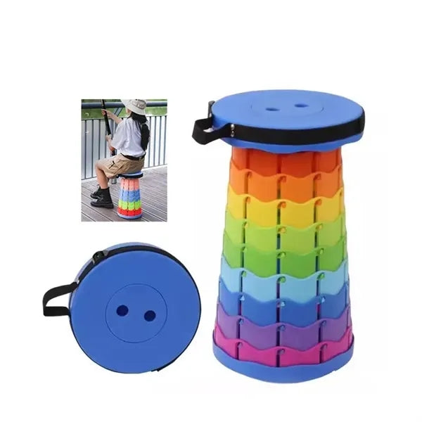 Adjustable Plastic Stool for Outdoor Camping