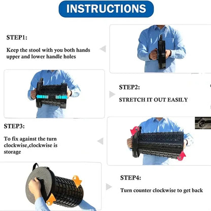 Adjustable Plastic Stool for Outdoor Camping